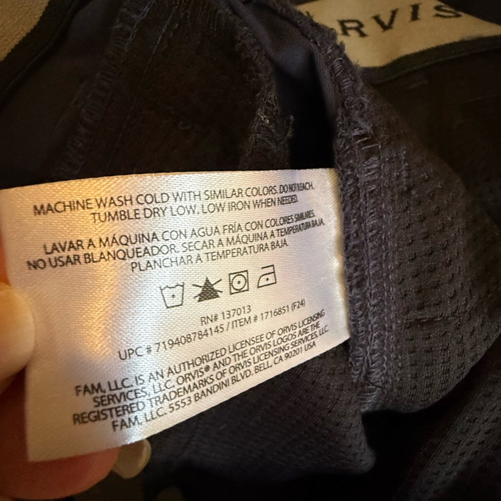 Orvis Men's Navy Tech Pants sz 34x30 - Picture 12 of 13